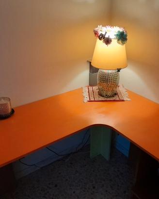 Scrivania angolare in rovere