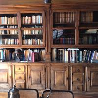 Grande libreria in noce