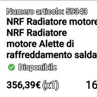 Radiatore nuovo 