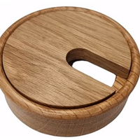 Passacavo in legno di rovere laccato