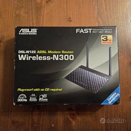Modem Router ASUS DSL-N12E Wi-Fi Internet 300 mb/s