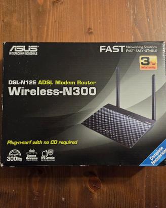 Modem Router ASUS DSL-N12E Wi-Fi Internet 300 mb/s