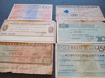 lotto o separatamente 6 assegni circolari 