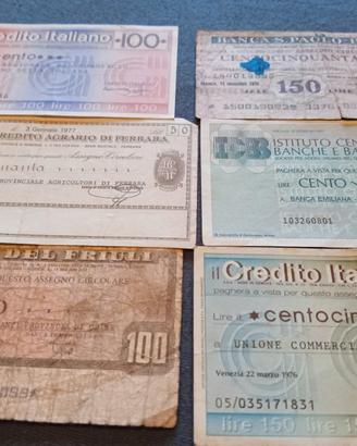 lotto o separatamente 6 assegni circolari 