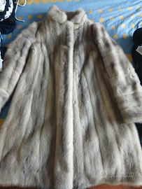 pelliccia visone grigio