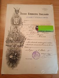 Congedo militare 1917 Ww1 kuk alpini