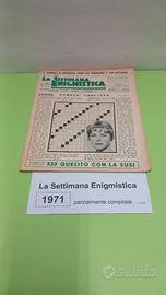 LA SETTIMANA ENIGMISTICA, anno 1971, parzialmente