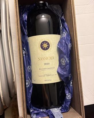 Bottiglia sassicaia 2010 3 litri