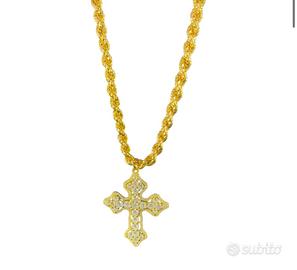Collana con croce in argento 925