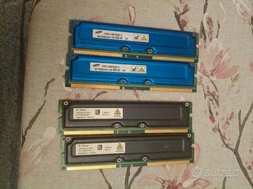 Lotto RAM RDRAM Rambus PC800 64 e 128 mb ❗Leggere❗
