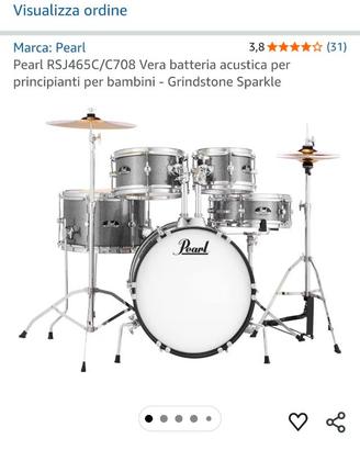 Batteria acustica per bambini usata