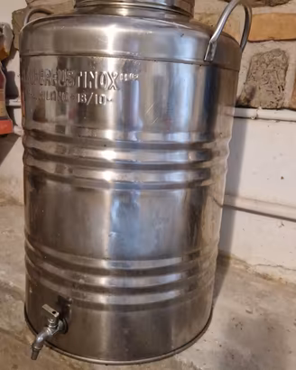 contenitore olio acciaio inox di 50lt 