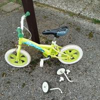 Bicicletta bimbo bimba a rotelle giocco
