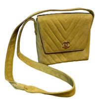 CHANEL Borsa a tracolla verde giallo donna vintage