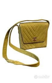CHANEL Borsa a tracolla verde giallo donna vintage