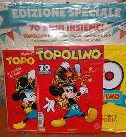 3 fumetti Topolino speciale 70 anni