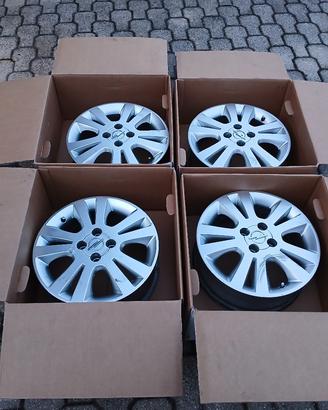 4 cerchi in lega per opel astra g raggio del 16 