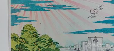 6 stampe antiche di Hokusai rarissime 