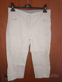 pantalone color crema tg 46