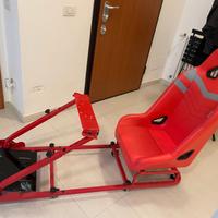 Postazione Sim Racing completa con sedile