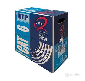 Cavo Ethernet Cat 6 UTP Qubix CCS 305m 
