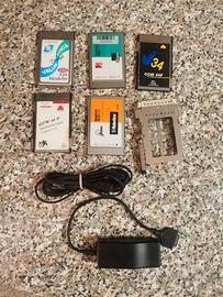 Modem fax pcmcia card pc laptop portatile vintage