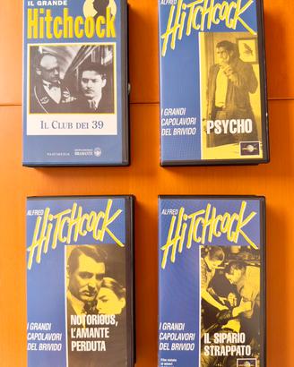4 Videocassette VHS di Alfred Hitchcock