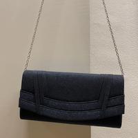 Borsetta pochette blu glitterata