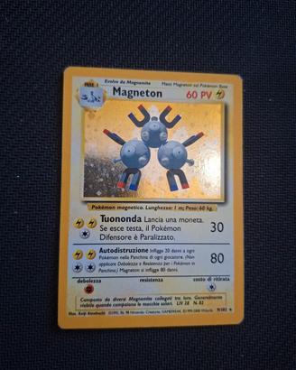 Carta Pokemon Magneton Holo 9/102 - Set Base ITA