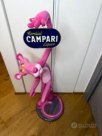 Statua Pantera Rosa in Resinai & Campari in Vetro