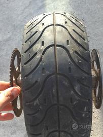 2 gomme per minimoto nuove complete di cerchi