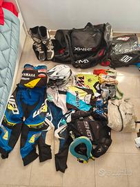 Abbigliamento Casco Stivali Borsone Cross Enduro e