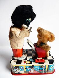 Barber Bear - linemar Toys Japan 1950