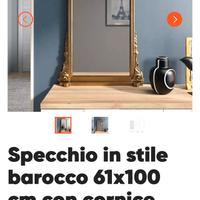 Specchiera barocco