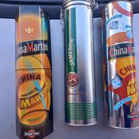 Scatole nr 3 in latta bottiglie 