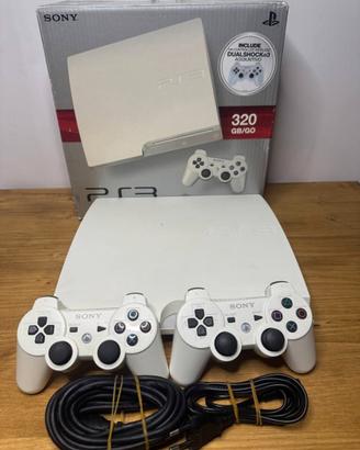 PS3 bianca doppio pad completa con scatola