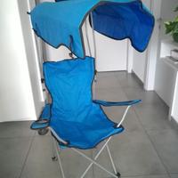 Sedia mare con parasole