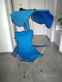 Sedia mare con parasole