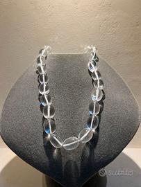 Collana semplice in cristallo di rocca