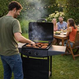 Barbecue BBQ 5 KW a Gas con piani laterali