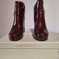 Stivaletti pelle lucida Cafè Noir 