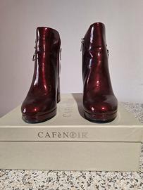 Stivaletti pelle lucida Cafè Noir 