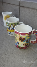 Tre Tazze per colazione/merenda nuove
