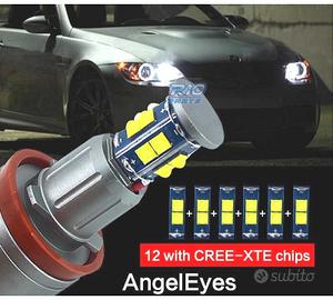 KIT LAMPADE OCCHI ANGEL LED 120W BMW E90 E92 X5 E7