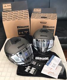 Caschi moto jet Blauer doppia visiera dj-01