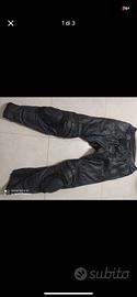 Pantaloni moto in pelle spike taglia 52