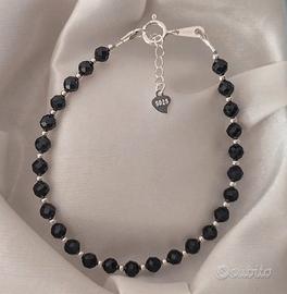 Bracciale in argento 925 e tormalina naturale