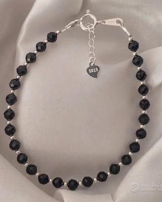 Bracciale in argento 925 e tormalina naturale