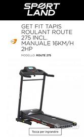 GET FIT TAPIS ROULANT MODELLO: ROUTE 275