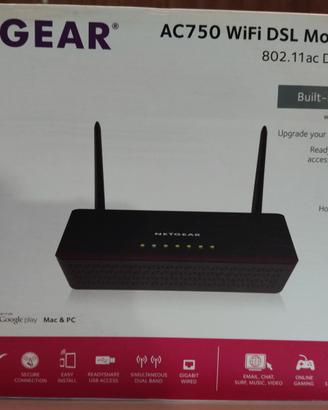 Modem router ADSL2+ WiFi NETGEAR AC750